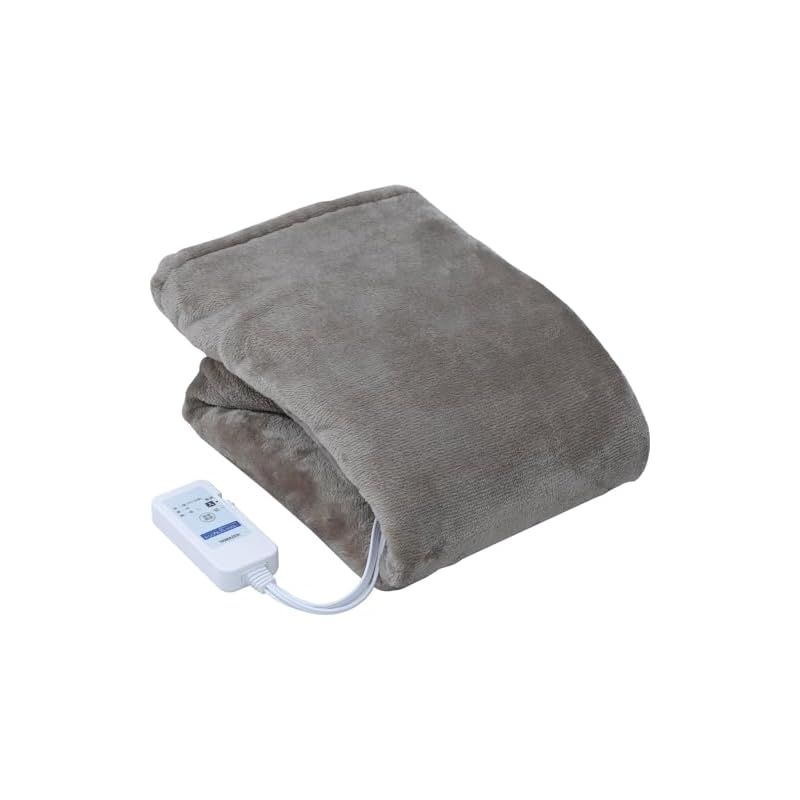 電気毛布 掛け敷き兼用 190×130cm 表兎毛調×裏フランネル リバーシブル