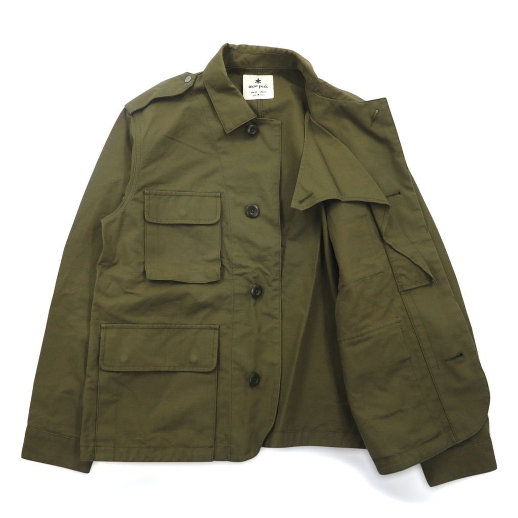 snow peak リップストップ ミリタリージャケット DWR Rip Stop Jacket 