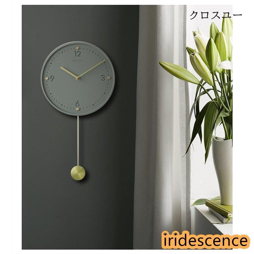 掛け時計 壁掛け時計 振り子時計 おしゃれ 時計 北欧 振り子 モダン リビング ウォールクロック 新築祝い インテリア