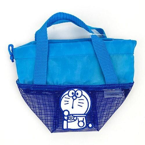 [Brand New, Ships in 5 Business Days] Marumin I'm Doraemon Doraemon Little Doraemon Mesh Pouch Pool Bag Spa Golf Supplies (2905004800) [Quantity: 3]