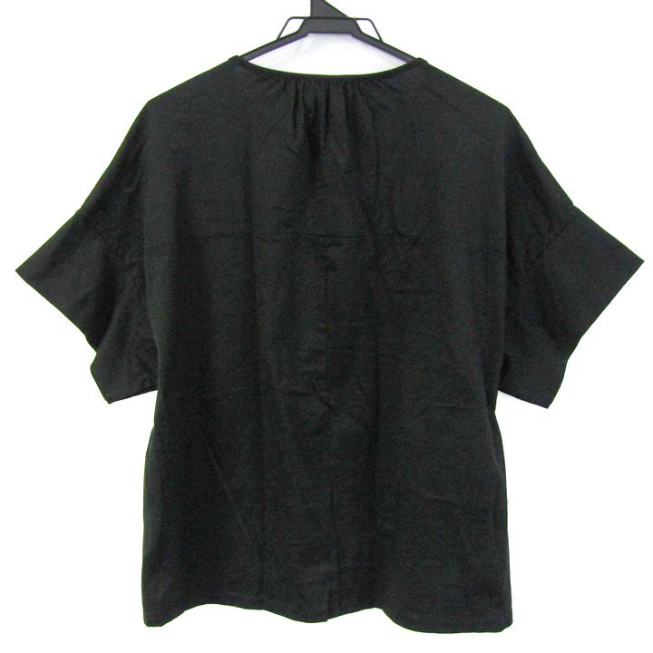 【超美品】Theory 半袖トップス ブラック サイズS 2025年最新】theory レディース 半袖(Tシャツ) Tシャツ