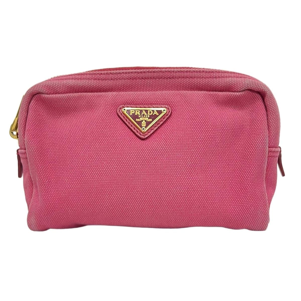 【美品】PRADA プラダ ピンクポーチ PRADA(プラダ) ポーチ - ピンク - メルカリ