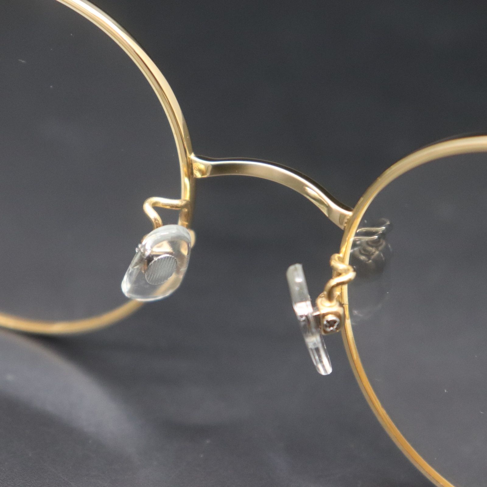 ITLJP6GURT53 美品 BECOMETREE ビカムツリー 伊達メガネ ゴールド  