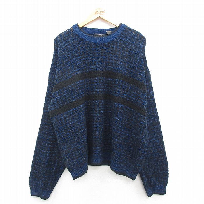 XL/古着 長袖 セーター メンズ 90s 大きいサイズ アクリル