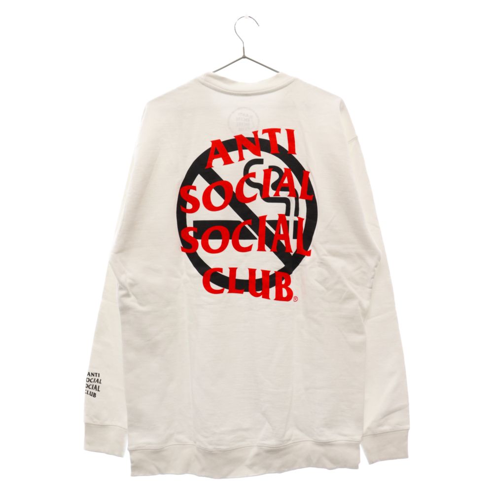 ANTI SOCIAL SOCIAL CLUB (アンチソーシャルソーシャルクラブ) 20SS×FR2 Logo Sweatshirt エフアールツー フロントロゴプリント コットン クルーネック スウェット トレーナー ホワイト