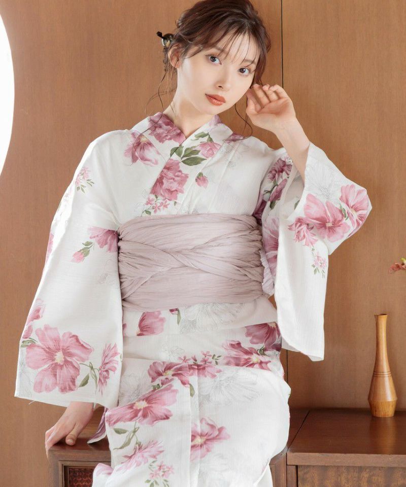 朱風の花重ね】Dita ディータ 浴衣 5点セット レディース 2025（ゆかた