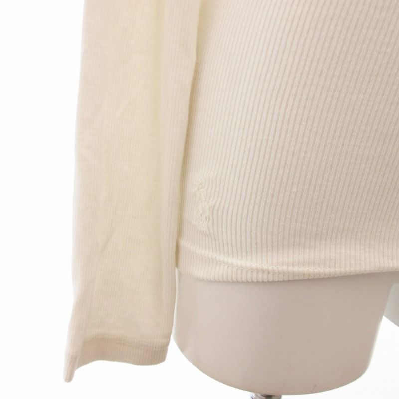 RRL Ralph Lauren ホワイト長袖カットソー ポロ ラルフローレン POLO RALPH LAUREN タートルネック