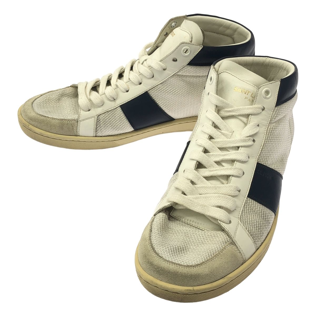 SAINT LAURENT PARIS / サンローランパリ | レザー メッシュ 