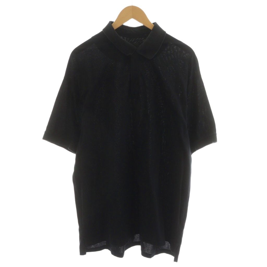 ワイスリー Y-3 ヨウジヤマモト アディダス ポロシャツ 半袖 ロゴ L 黒 ブラック IR7110 |AN11