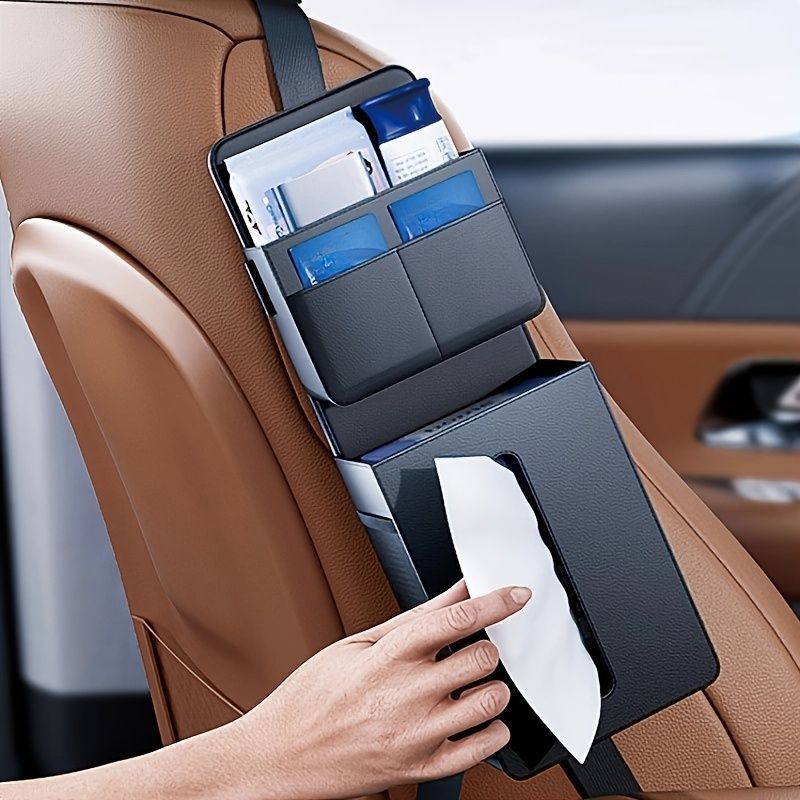 車 収納ポケット ティッシュケース 小物入れ シートサイドポケット 省スペース 小物収納 スマホ おしゃれ 車の座席サイドオーガナイザー トヨタ ヤリスクロス に適用 車用収納 多機能カーシートバック収納ボックス 大容量 ティッシュホルダー