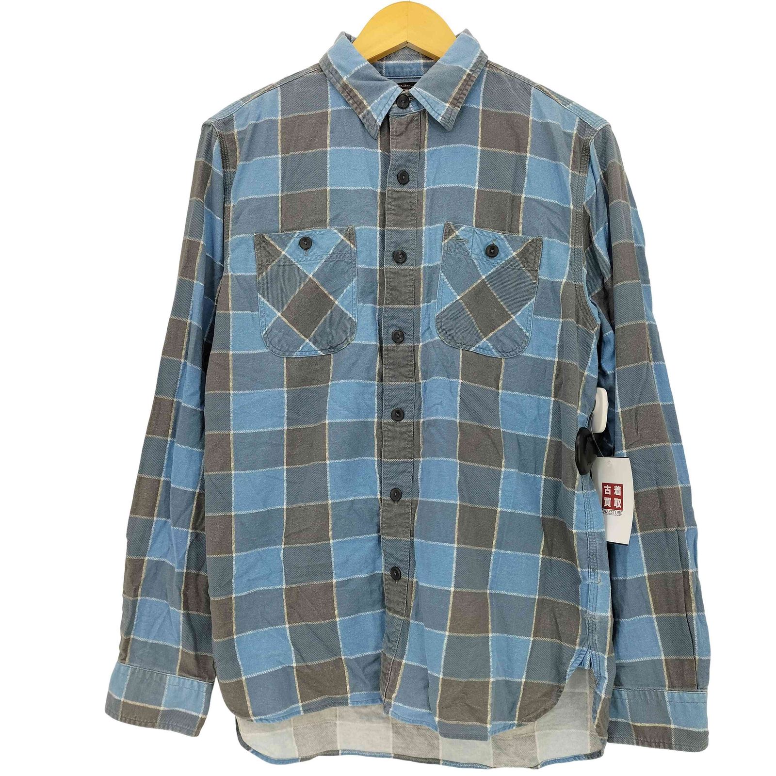 ダブルアールエルラルフローレン RRL RALPH LAUREN Plaid Cotton Workshirt  プラッド コットン ワークシャツ メンズ import：M 