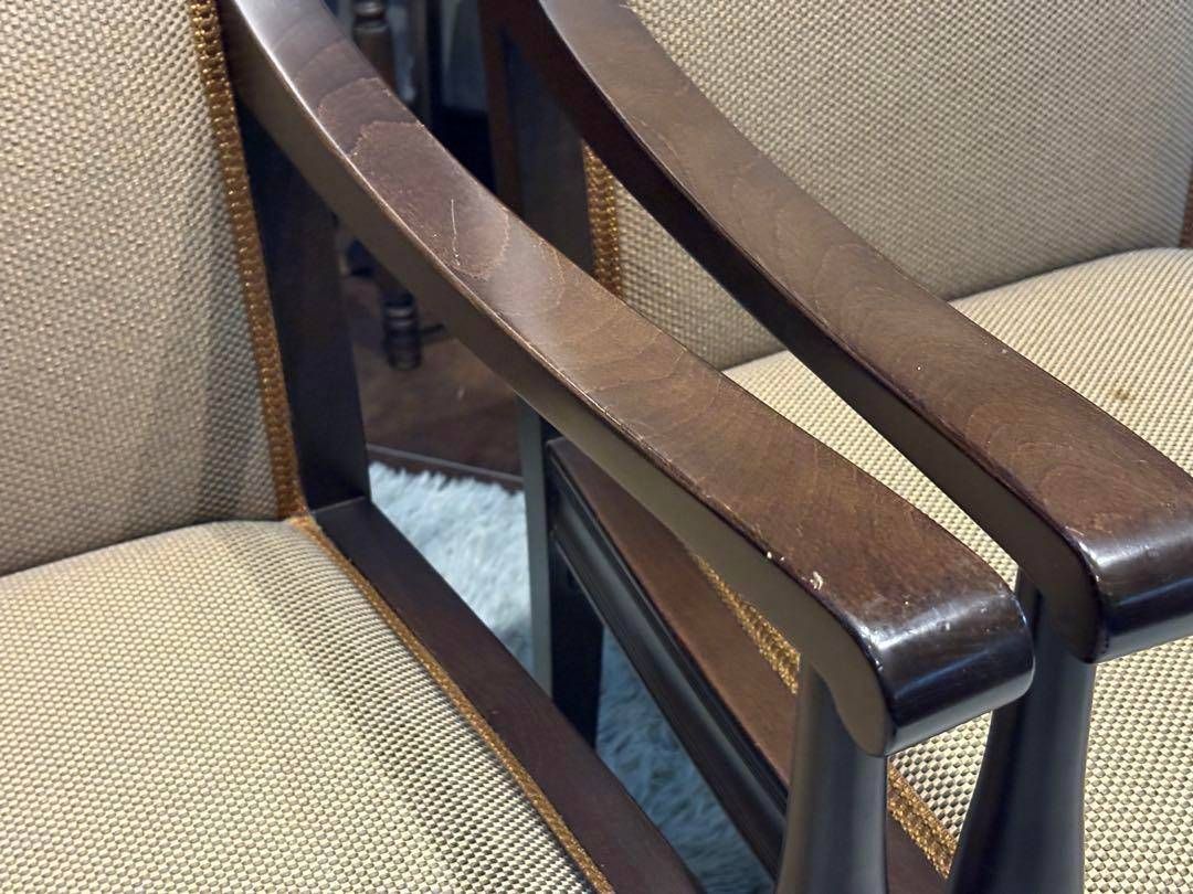 ①ダイニングチェア アームチェア アンティーク ヴィンテージ  