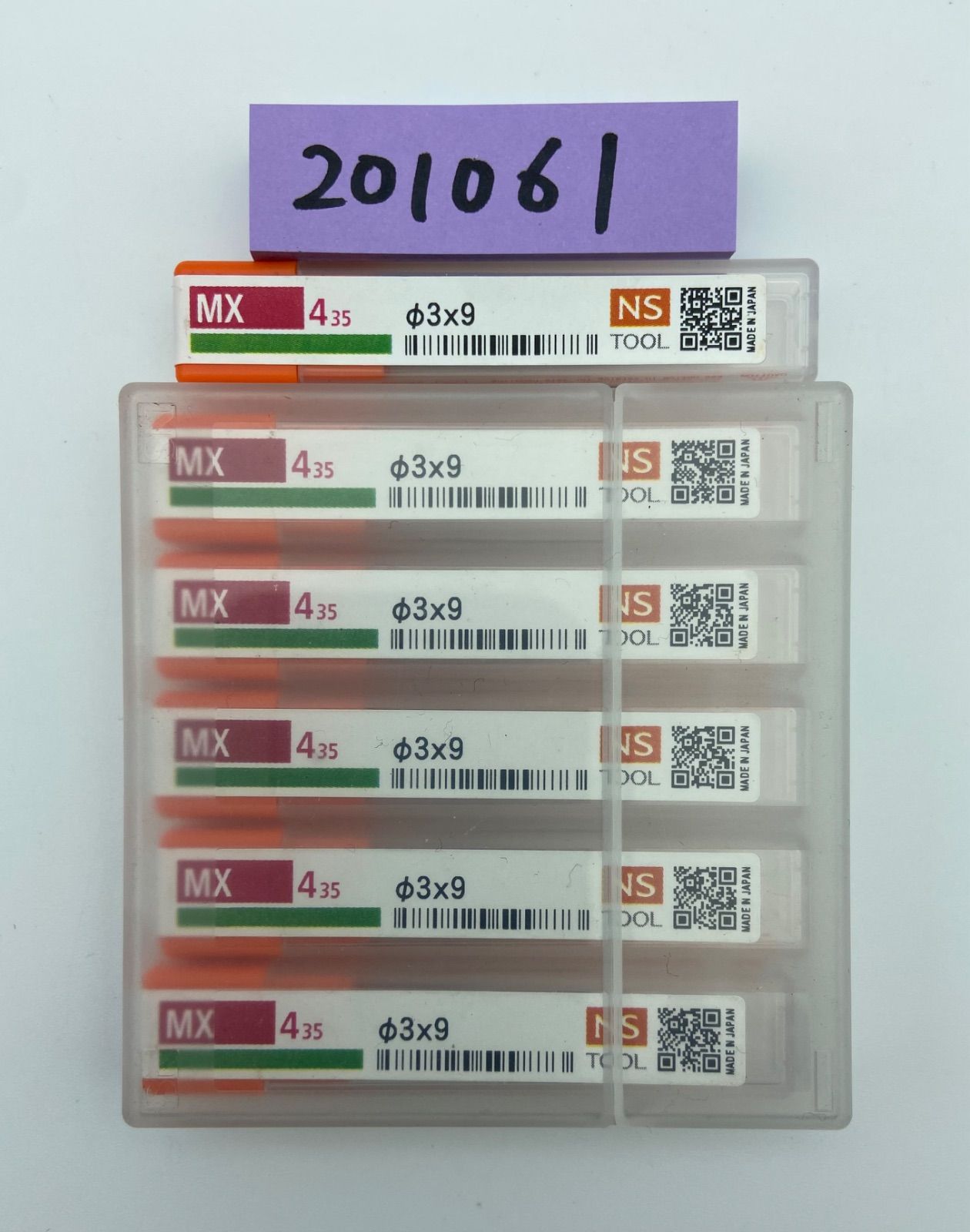 日進工具 NS TOOL 超硬エンドミル MX435 φ3x9 6本セット