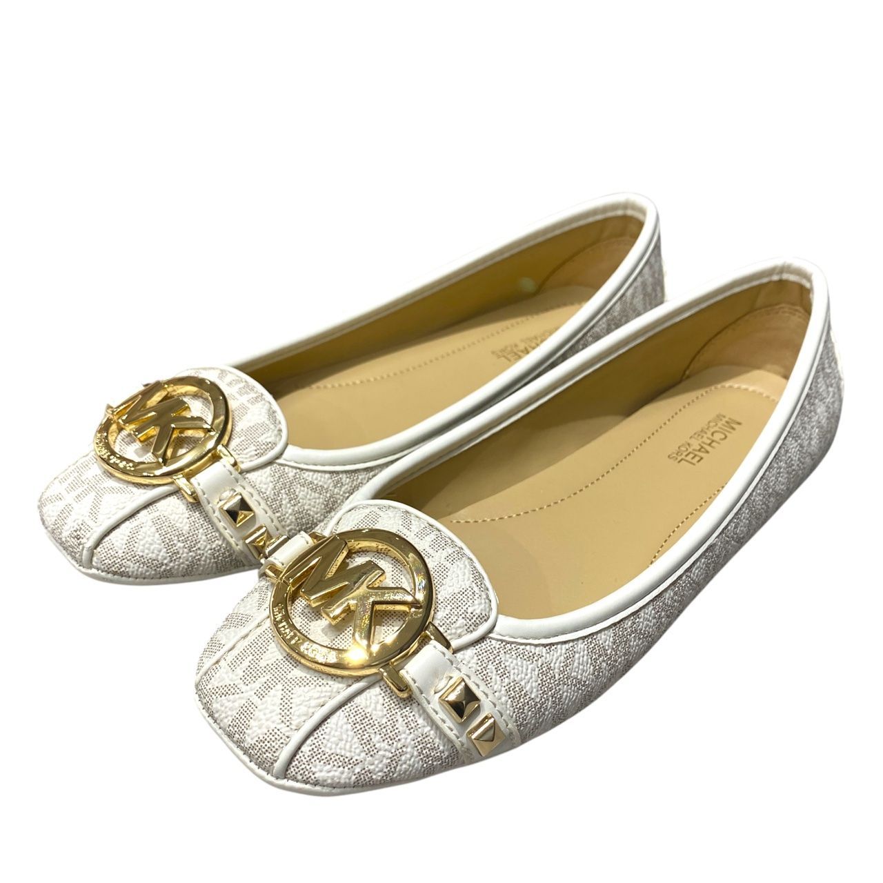 ☆EM0349 MICHAEL KORS マイケルコース パンプス 22.5cm MKロゴ 