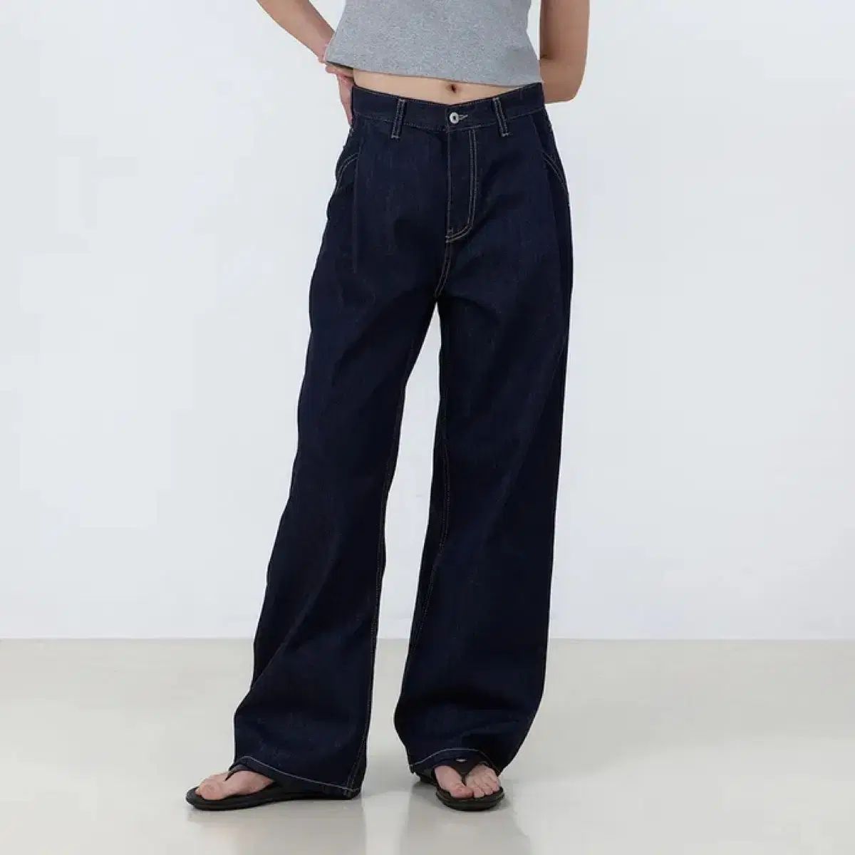 コード化されています Nonfade pintuck denim raw den