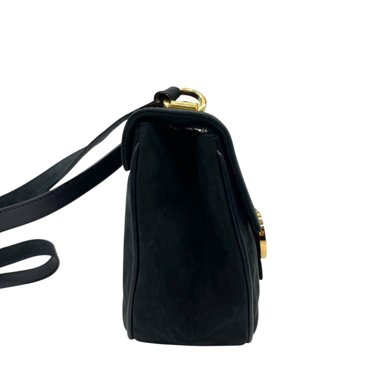 【Salvatore Ferragamo】フォーマルバッグ　ガンチーニ金具　黒 Ferragamo ガンチーニ金具チェーンショルダーバッグ