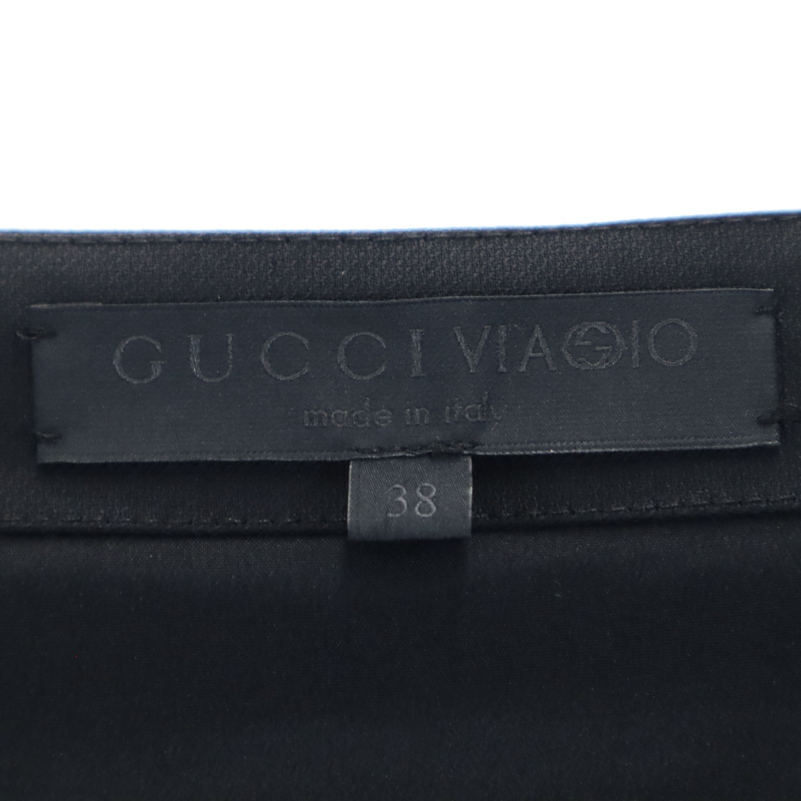 グッチ イタリア製 7分袖 ボートネック ワンピース 38 ブラック GUCCI VIAGGIO チュニック レディース グッチ イタリア製 7分袖 ボートネック ワンピース 38 ブラック GUCCI
