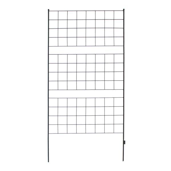 アイアンフェンス 仕切り シンプル ガーデニング 庭 園芸 おしゃれ 装飾 玄関 埋め込み 差し込み sms-if-gr023-1p