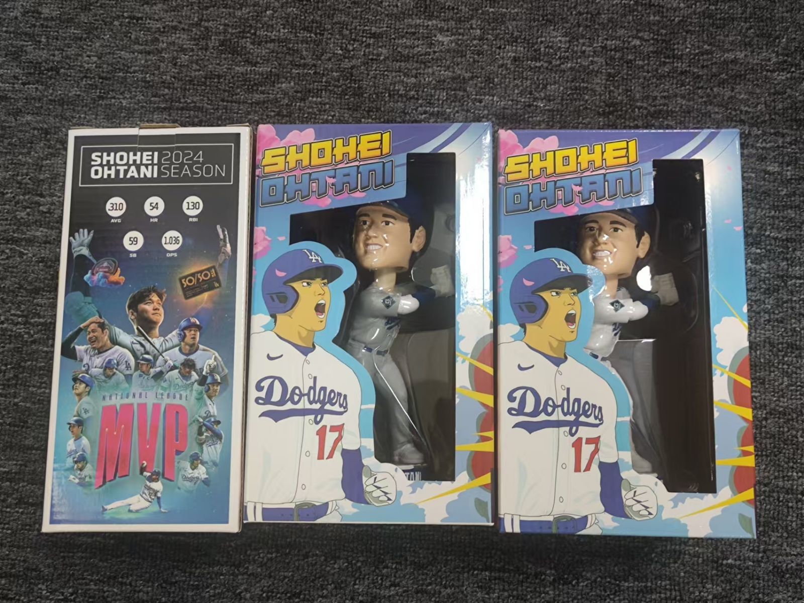 ボブルヘッド3体豪華セット⚾︎