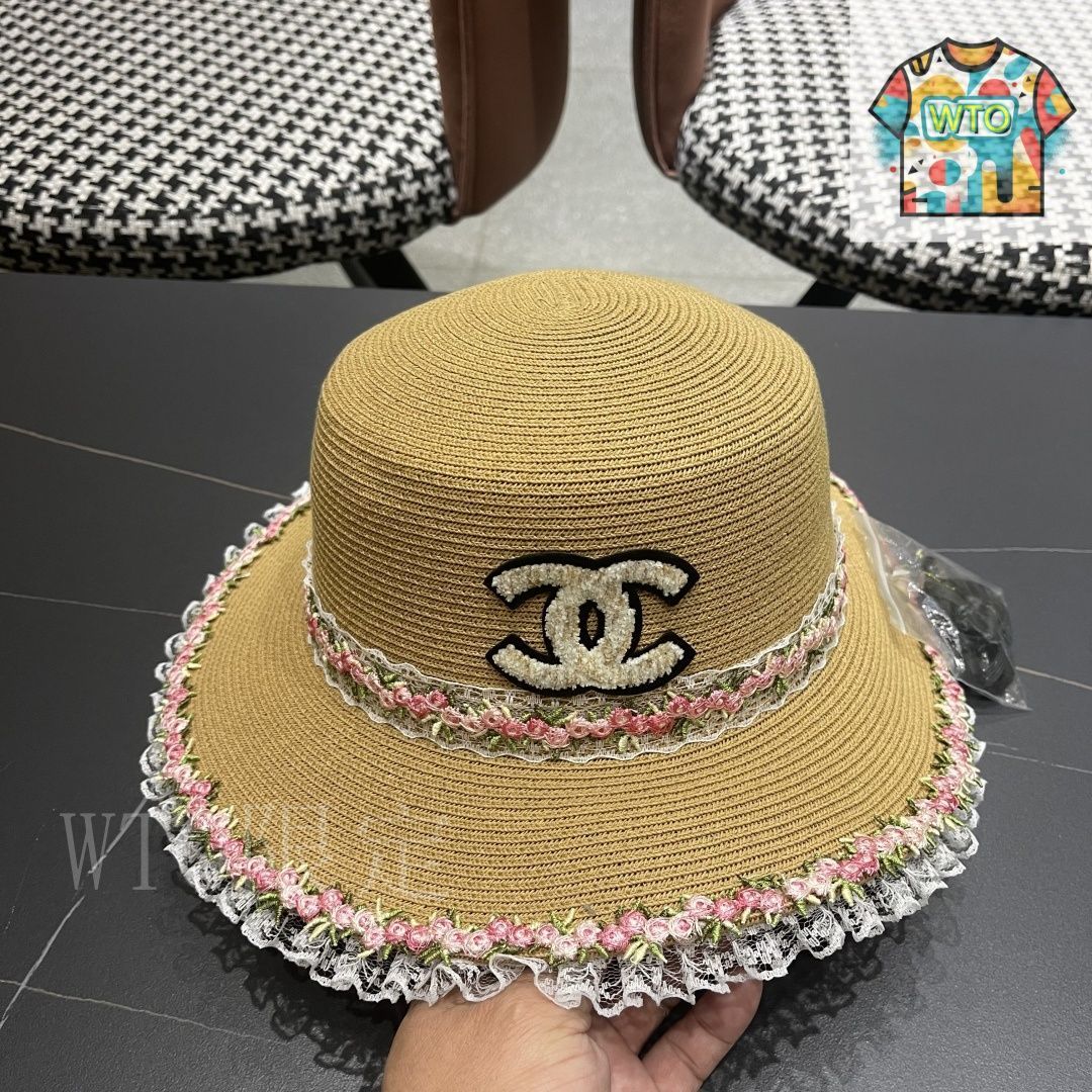 夏のリゾートアイテムに♪【CHANEL】25A ハット 麦わら帽子 今日特価】CHANEL 2025 新 麦わら リゾート帽-3 - メルカリ
