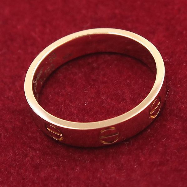 カルティエ ミニラブリング#50(日本サイズ9.5号近辺) 【無料ギフト  