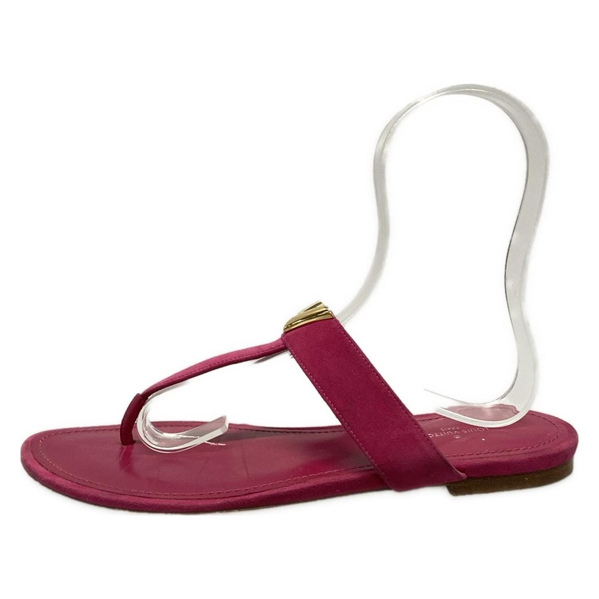 LOUIS VUITTON ルイヴィトン サンダル 38 BAHIANA FLAT THONG|バヒアナ 1A29DP ピンク サイズ 38 レザー