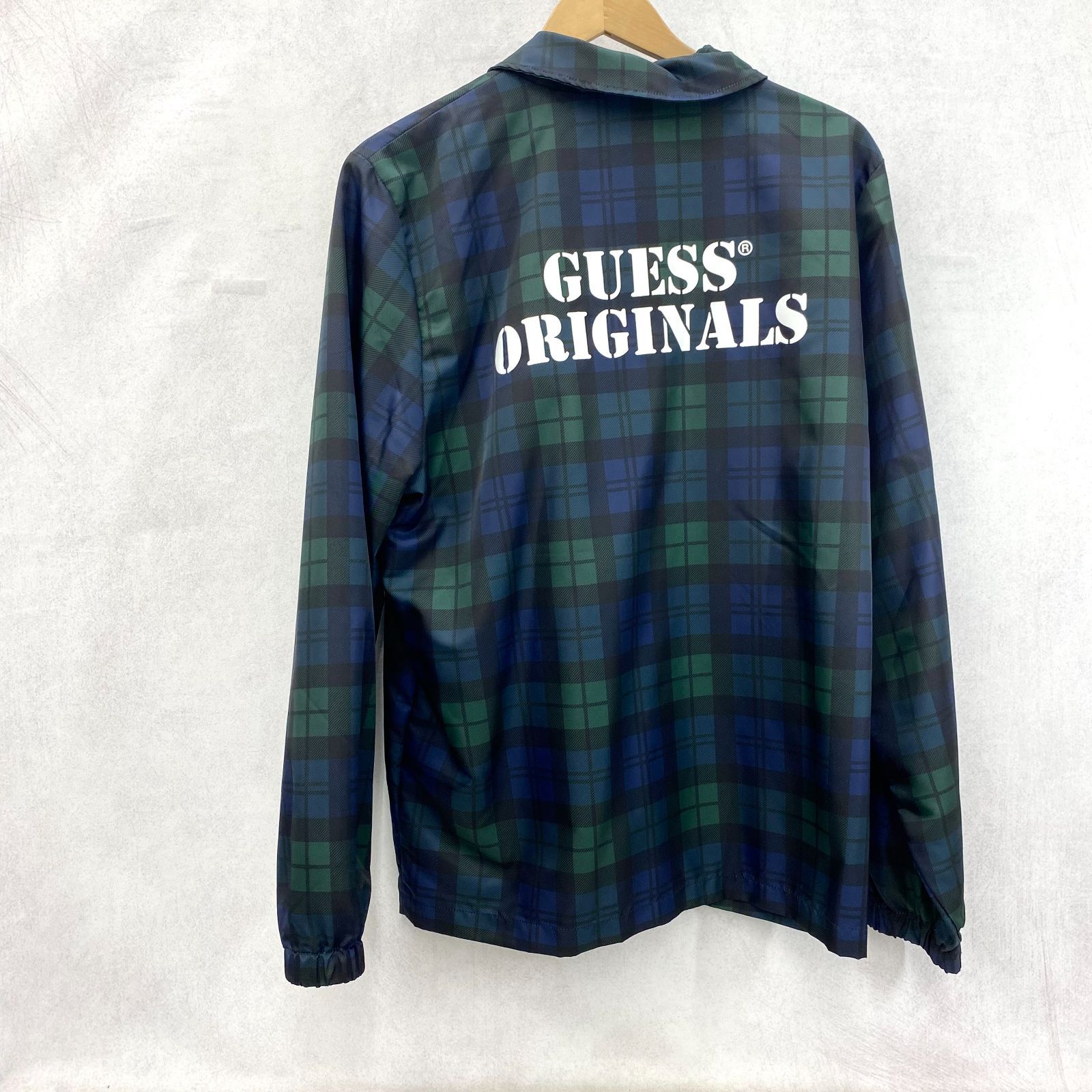 Guess CHARLIE PLAID COACH JACKET コーチ ジャケット チェック柄 M 
