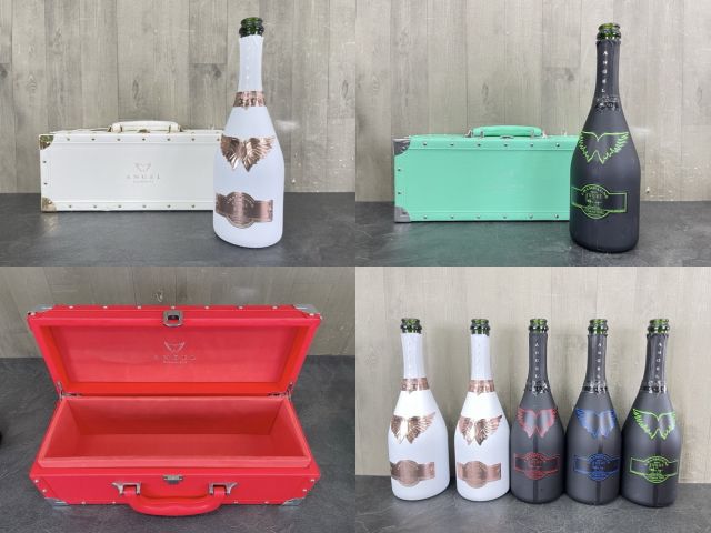 ANGEL シャンパンケース 6点 空瓶 5点セット 【中古】 【空箱】【空瓶