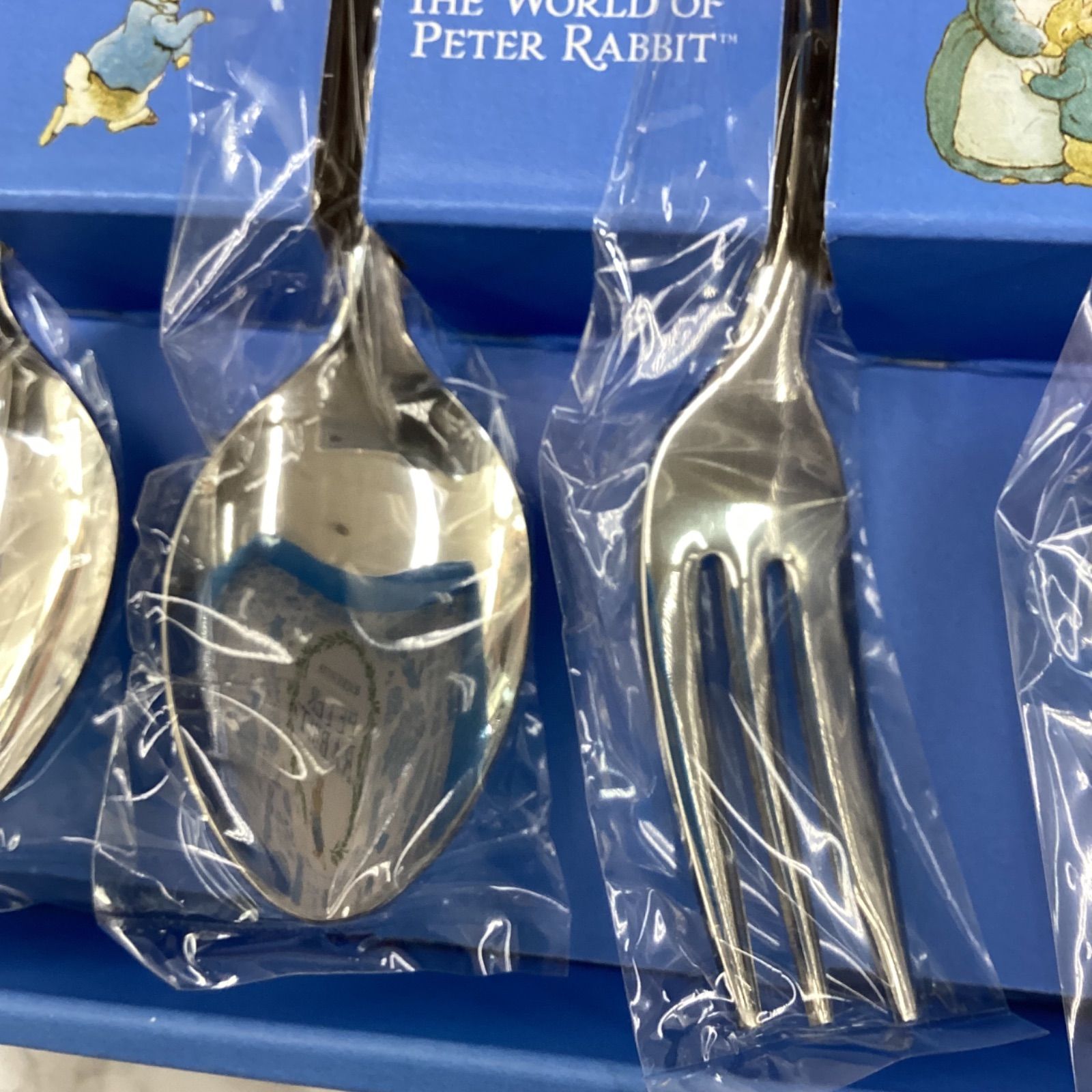 未使用」ピーターラビット スプーンフォークセット 3本ずつ 未使用