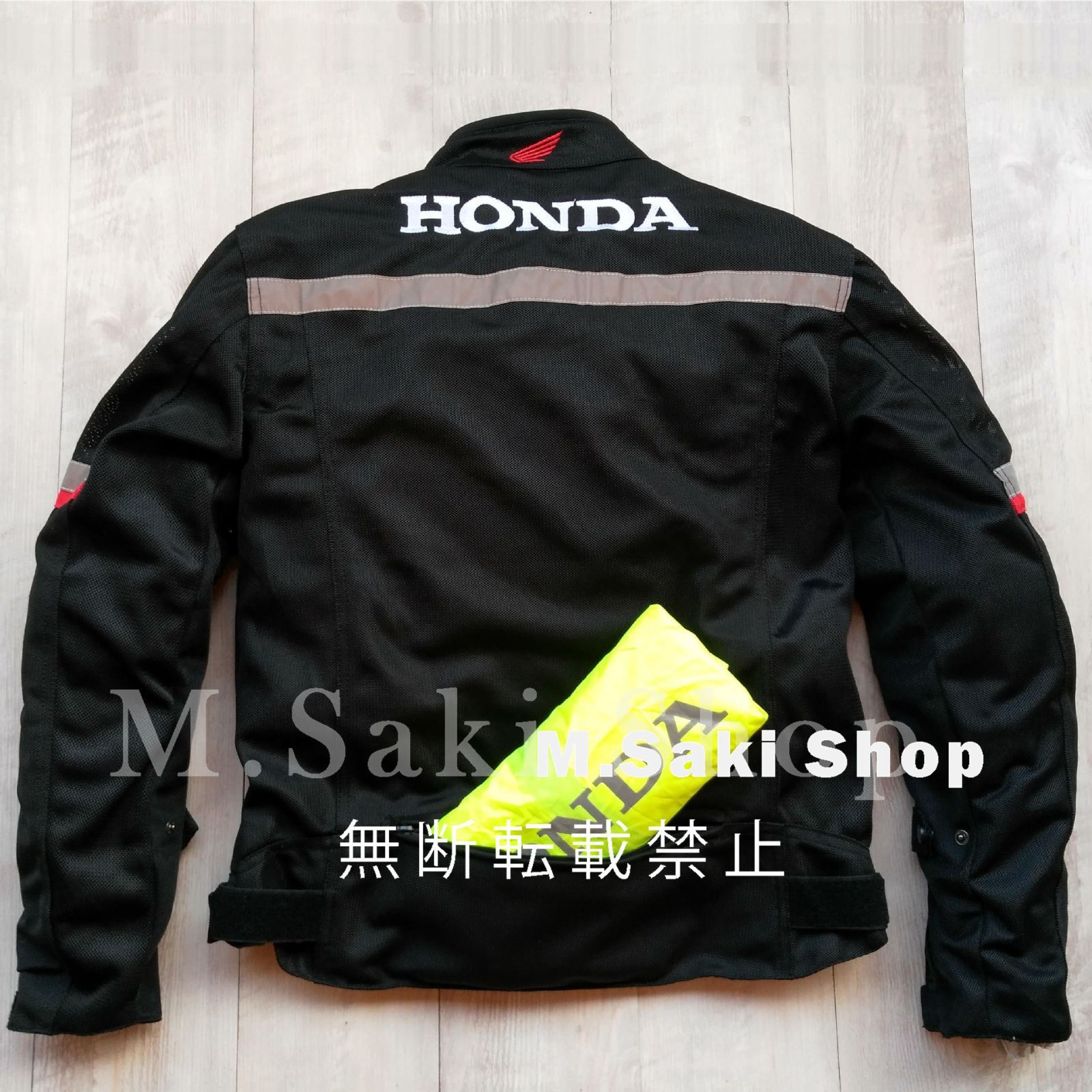 新品 HONDA ホンダ バイクジャケット 春夏 メッシュ ジャケット 夏用 通気ジャケット メンズバイクウエア 夏服 日焼け防止 レーシングジャケット  バイクジャケット 通気性 ブラック - メルカリ