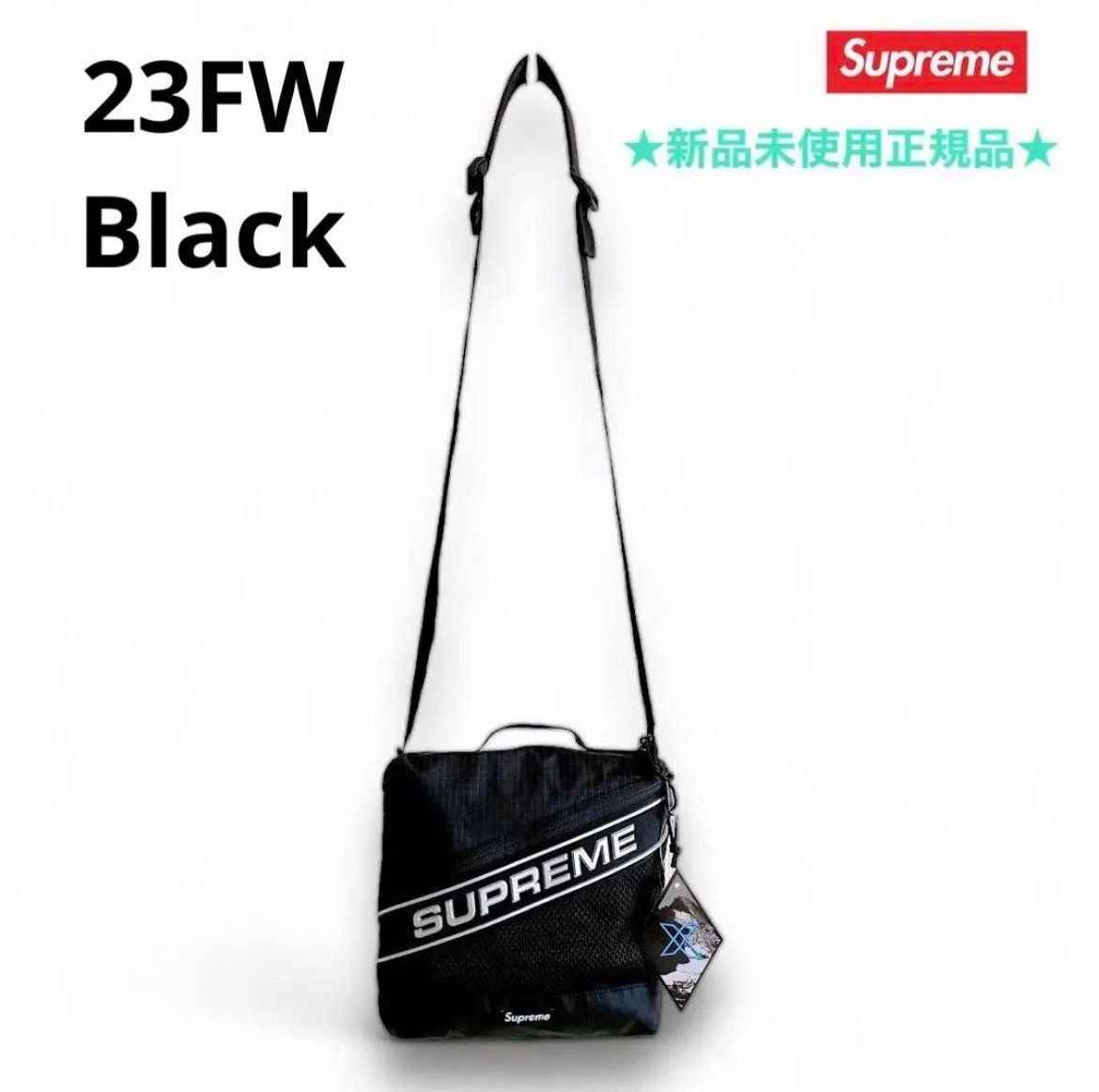 大宮supreme shoulder bag ブラック ショルダーバッグ