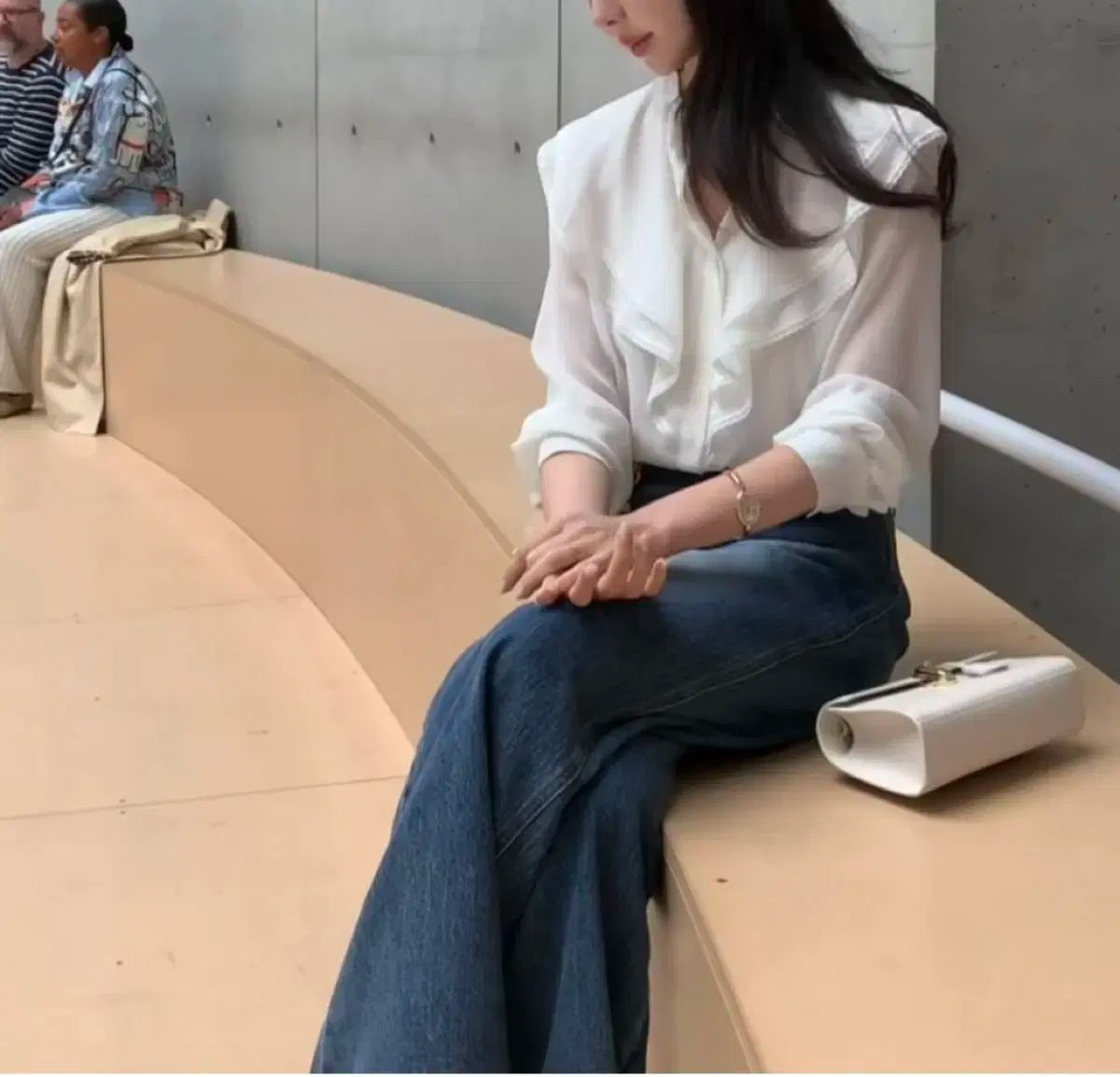 【正規品販売】 LAPLA ディオン シアー ブラウス アイボリー