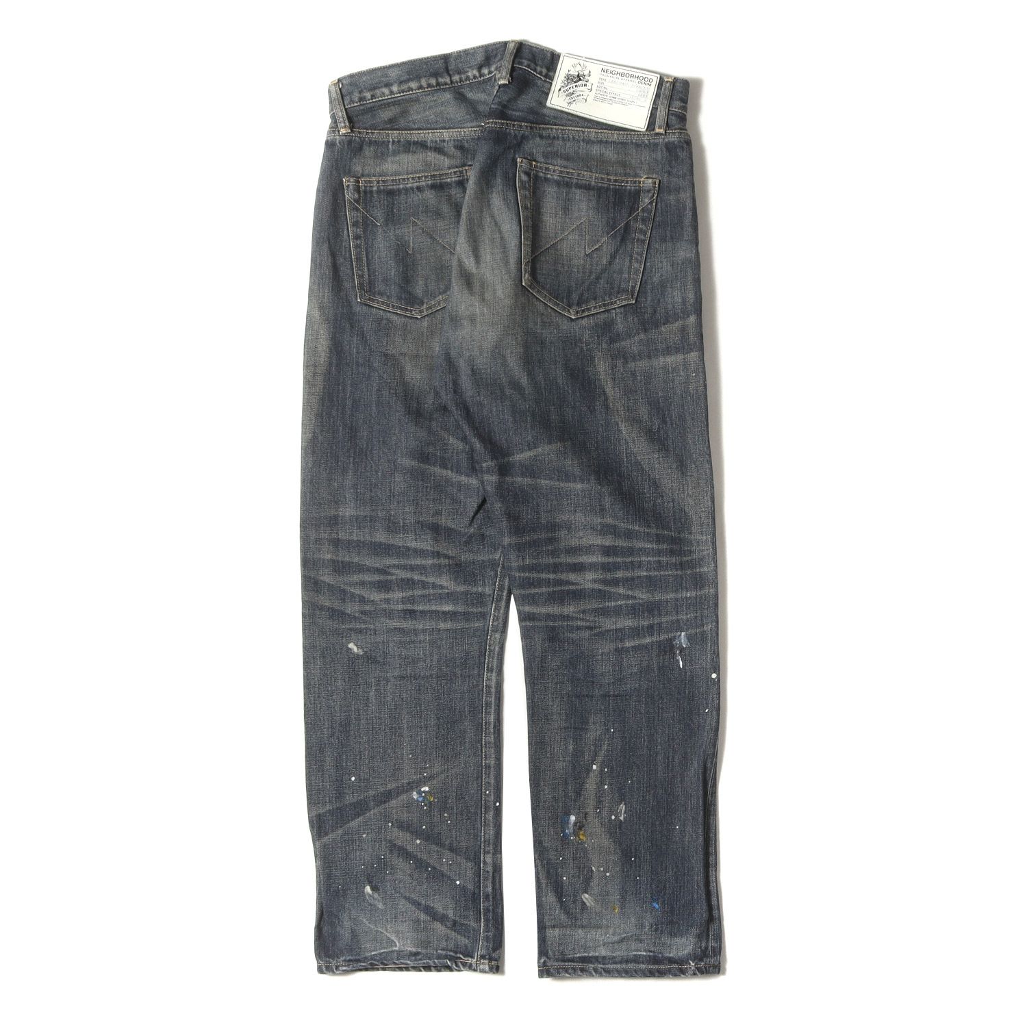 ネイバーフッド デニム DEEP MID L size ペイント サベージ SAVAGE DENIM DP MID PANTS | NEIGHBORHOOD(ネイバーフッド
