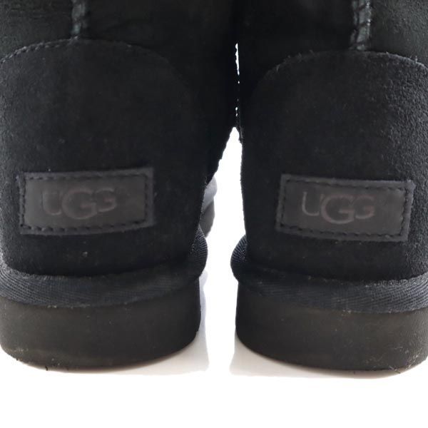 アグ ムートンブーツ 24 ブラック UGG レディース 【中古】 【220912