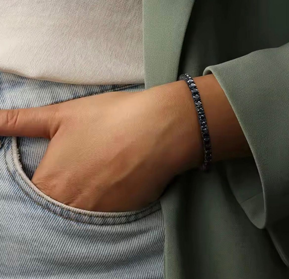 テニスチェーンブレスレット｜GRA鑑定書付