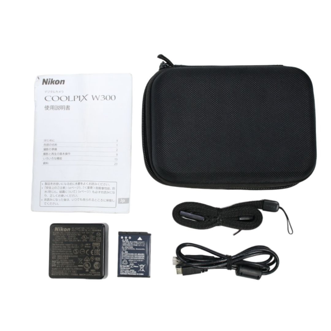 B] ニコン COOLPIX W300 防水カメラ オレンジ Nikon デジタルカメラ  