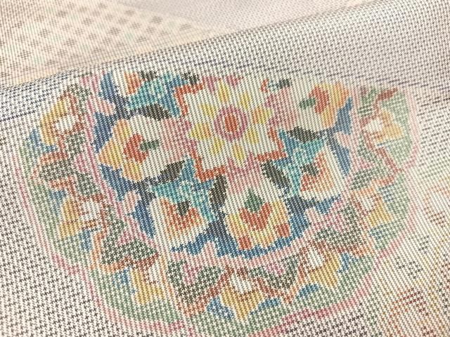 平和屋着物○本場大島紬 菱文 やまと誂製 正絹 逸品 BAAT6747hv