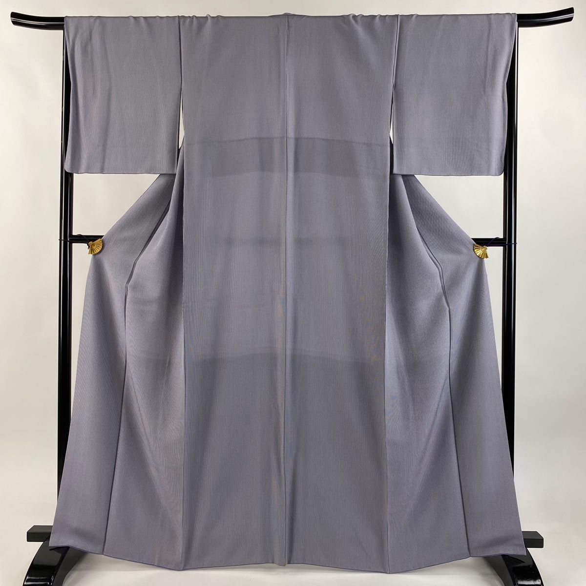 江戸小紋 身丈163cm 裄丈66.5cm M 袷 万筋 紫 正絹