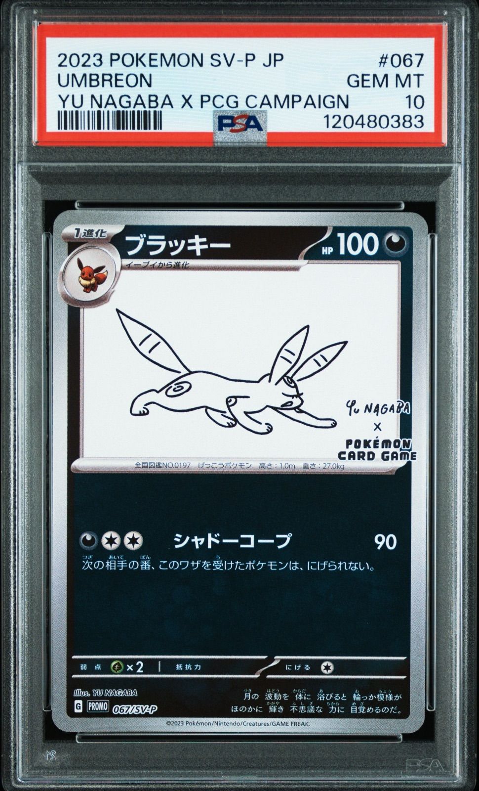 ポケモンカード ブラッキー nagaba 長場 プロモ 067/SV-P #10332