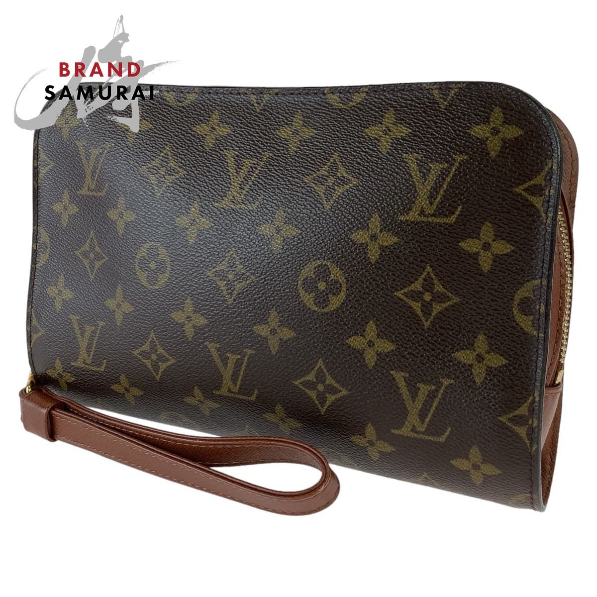 LOUIS VUITTON ルイヴィトン モノグラム オルセー ブラウン 茶 ゴールド金具 PVC M51790 セカンドバッグ クラッチバッグ  メンズ 406300【中古】 - メルカリ