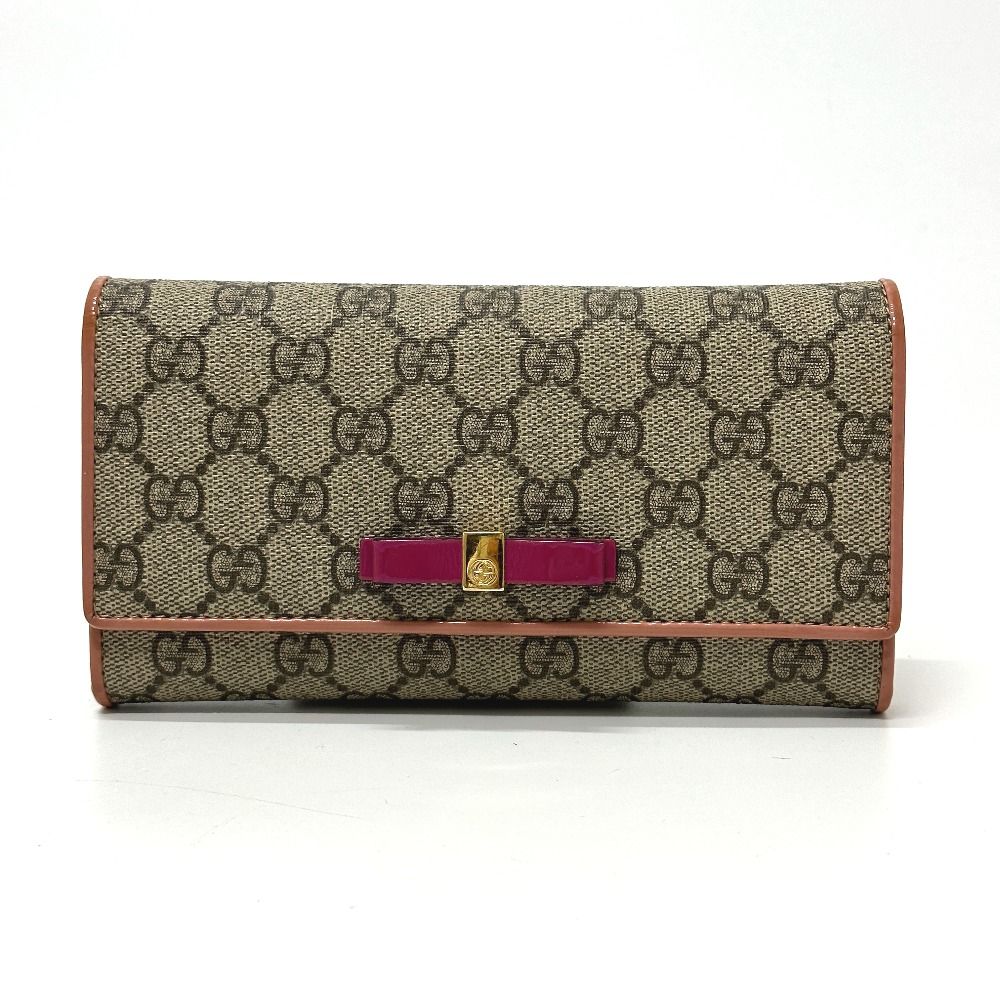 新品同様‼️ グッチ　GUCCI 財布　長財布　GGキャンバス　リボン brandvalue-store_e59619a