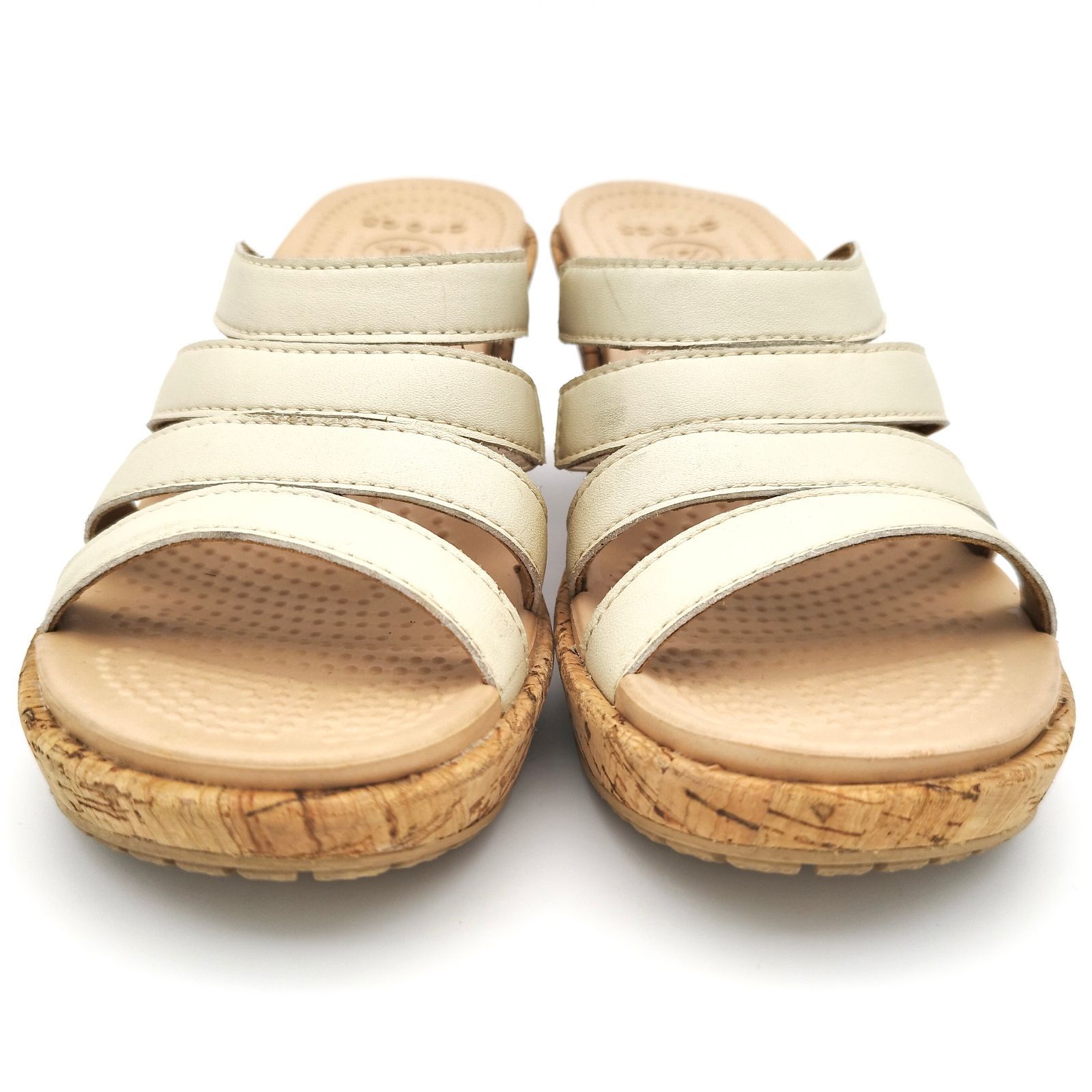☆極美品☆ crocs クロックス サンダル コルク ウェッジソール