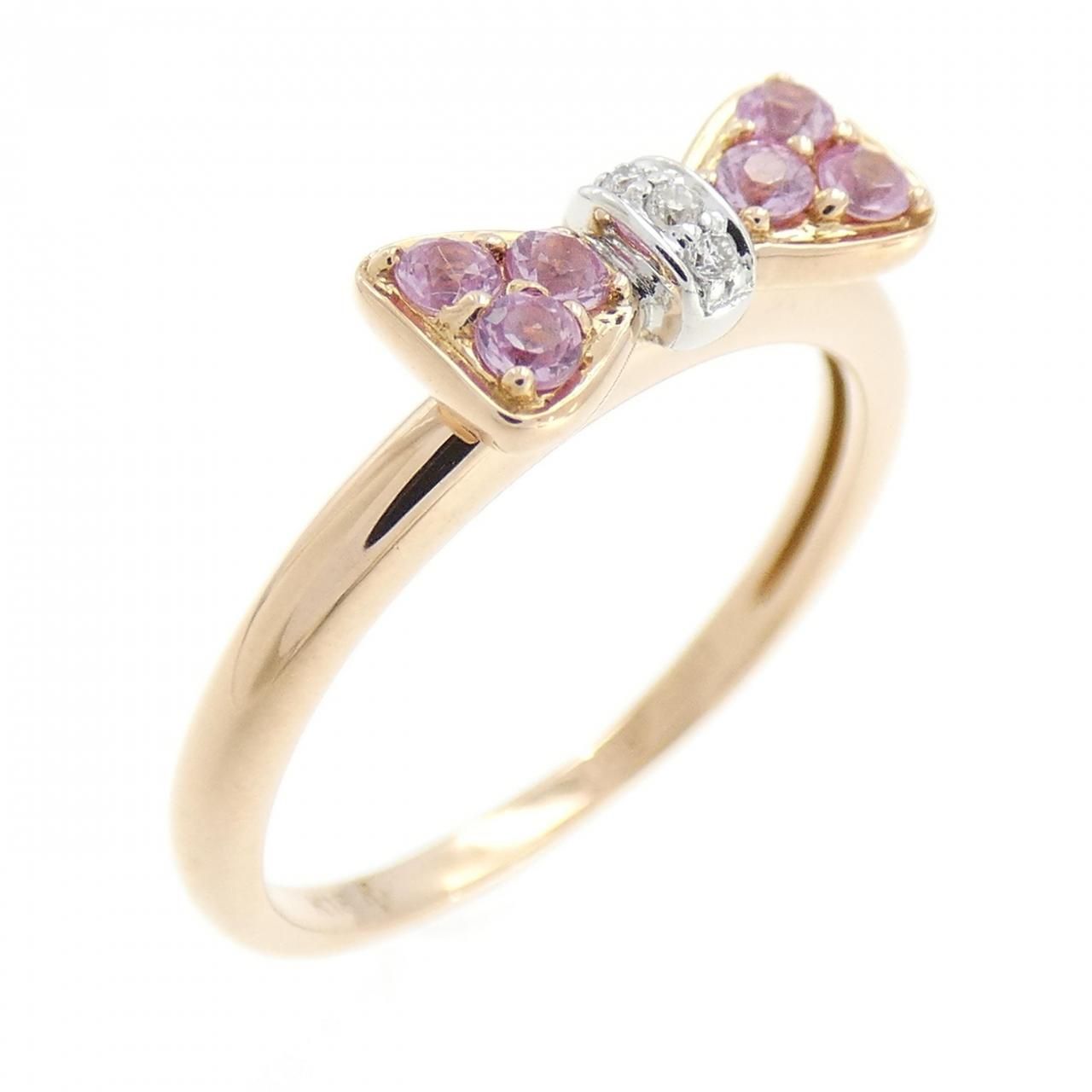 Ponte Vecchio ポンテヴェキオ K18WG ホワイトゴールド リボン リング