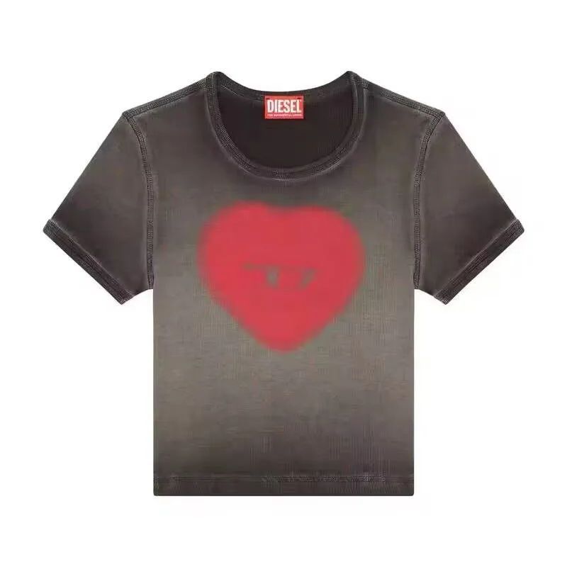 DIESEL T-Ele ハートロゴ babyT Tシャツ DIESEL / T-Ele / ハートロゴ / BABY Tシャツ / WHITE / BLACK