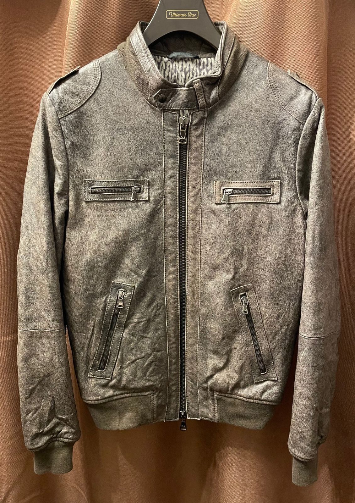 MADE IN ITALY製 DANIELE ALESSANDRINI フルジップレザーライダース