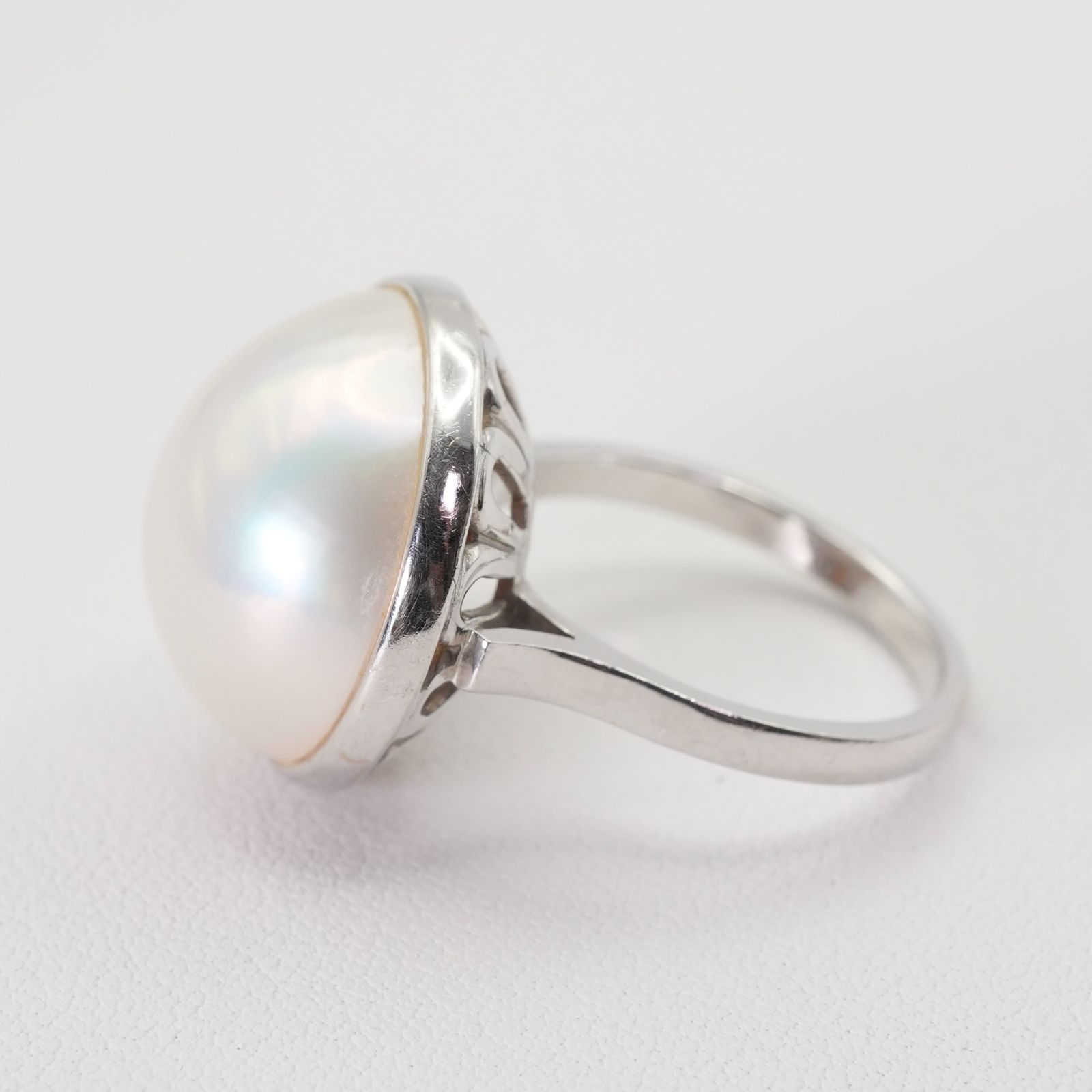 大粒 田崎真珠 マベパール リング WGK14 真珠 タサキ/24-4649S - メルカリ