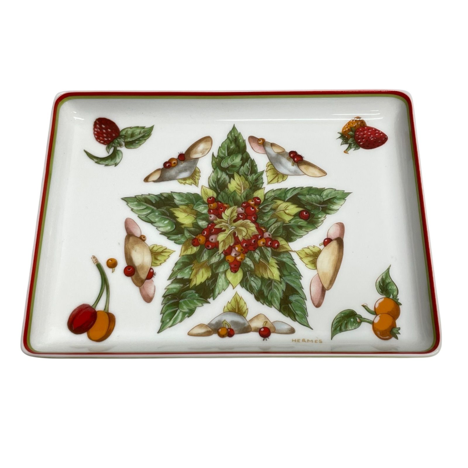 管理番号:H02] HERMES エルメス ピタゴラスの庭 スクエアプレート