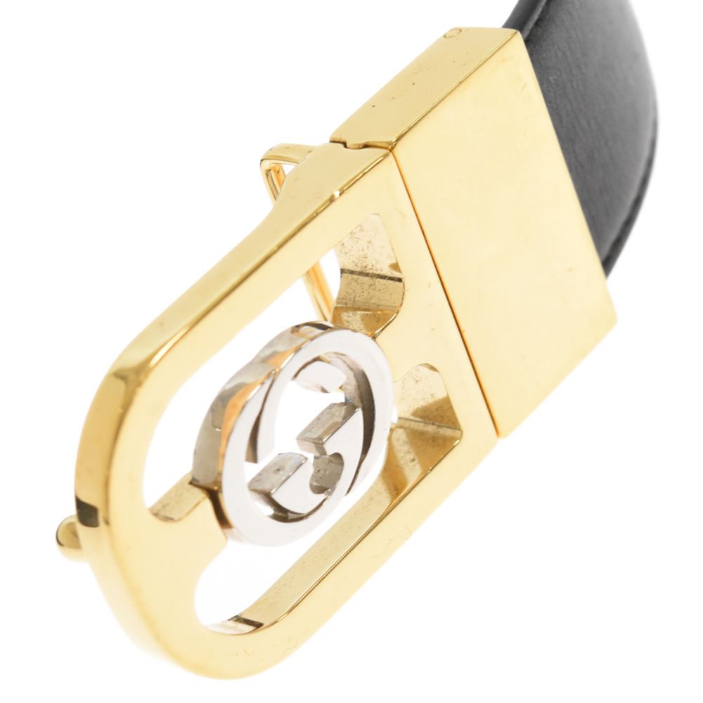 GUCCI (グッチ) インターロッキングG バックルベルト ブラック 547734