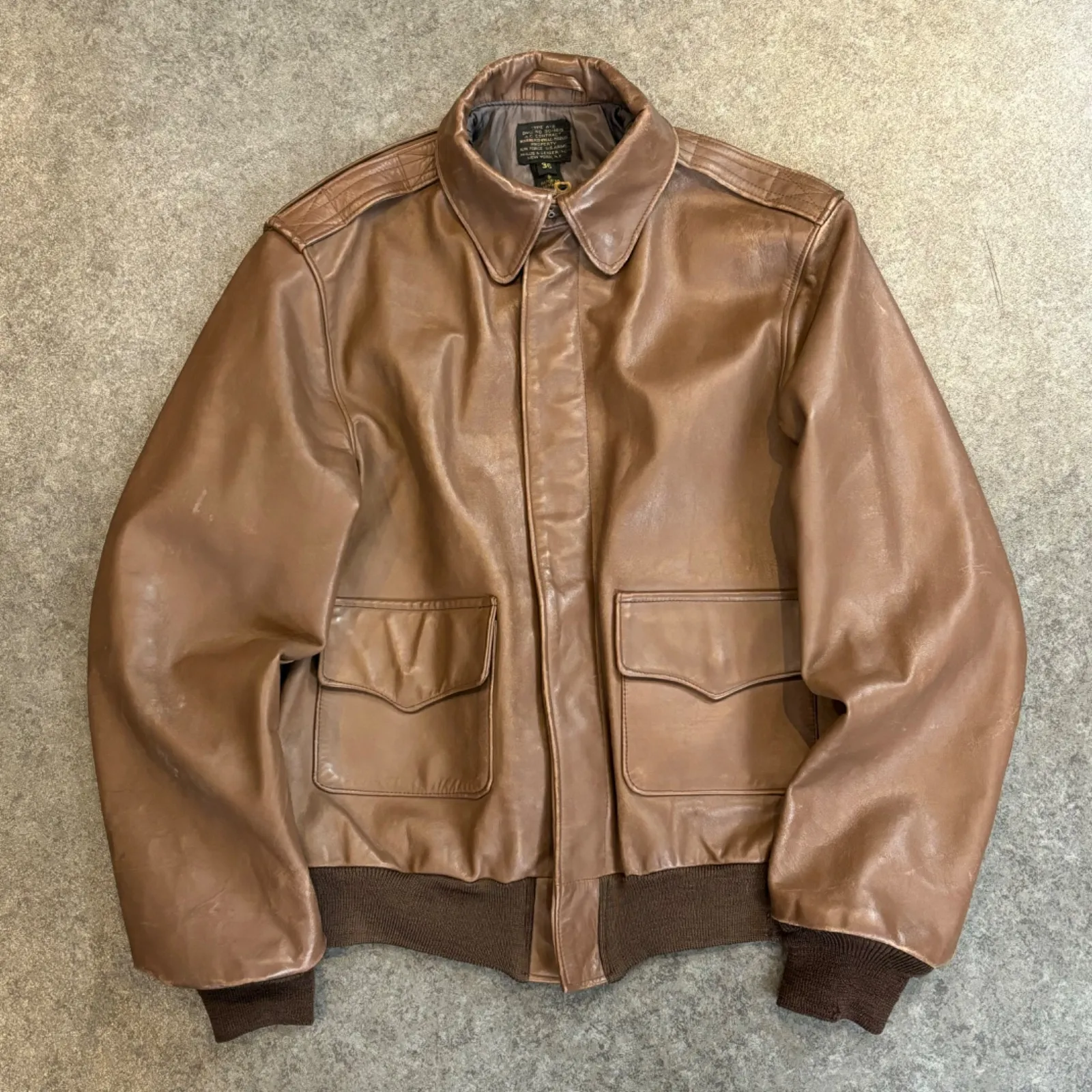 Willis & geiger A2レザージャケット ピンナップガール44