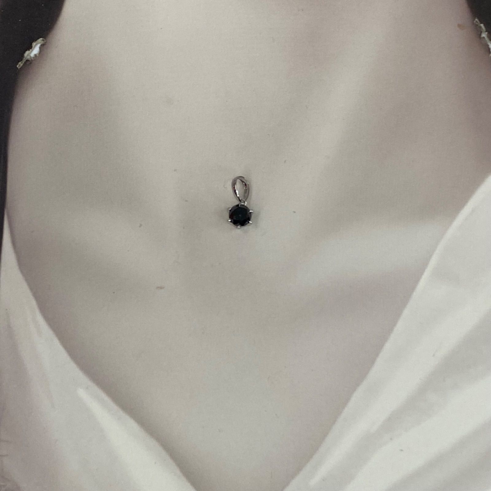 pt900 プラチナペンダント ブラックダイヤモンド 0.9ct - メルカリ